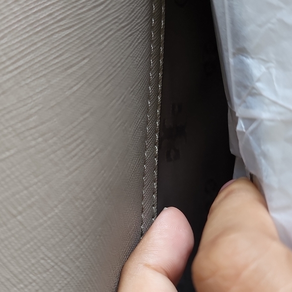 NWT Tory Burch Emerson Combo Cross Body Gray Heron - Picture 11 of 13